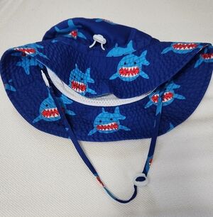 Carter's Blue Shark Print Kids Hat